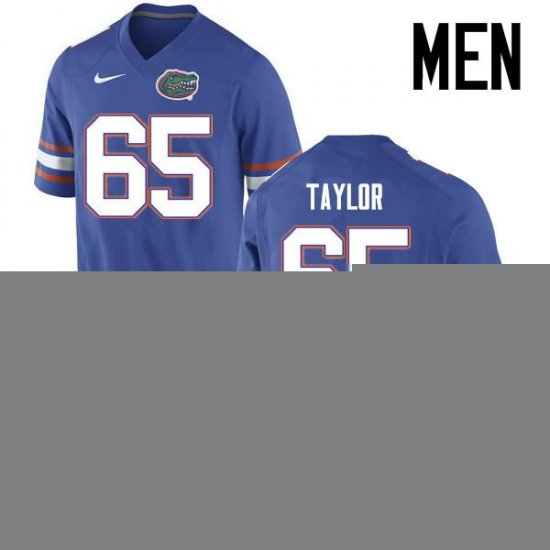 Men's Florida Gators #65 Jawaan Taylor NCAA Nike Blue Authentic Stitched College Football Jersey QAX6062TL